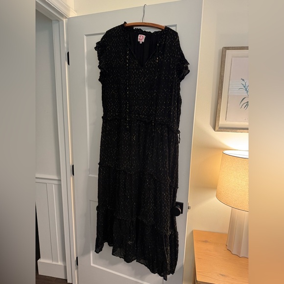 Victoria Dunn Black and Gold Dress 3XL - Picture 1 of 5